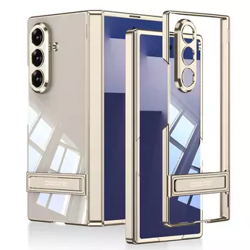 Microsonic Samsung Galaxy Z Fold 7 Kılıf Clarity Stand Gold
