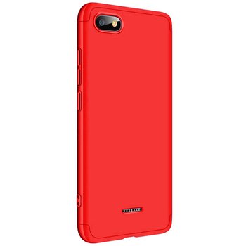 Microsonic Xiaomi Redmi 6A Kılıf Double Dip 360 Protective AYS Kırmızı