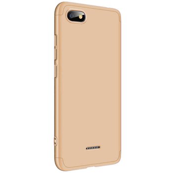 Microsonic Xiaomi Redmi 6A Kılıf Double Dip 360 Protective AYS Gold