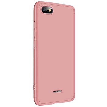 Microsonic Xiaomi Redmi 6A Kılıf Double Dip 360 Protective AYS Rose Gold