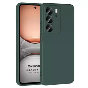 Microsonic Realme C75 Kılıf Groovy Soft Koyu Yeşil