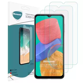 Microsonic Samsung Galaxy M33 Screen Protector Nano Glass Cam Ekran Koruyucu (3`lü Paket)