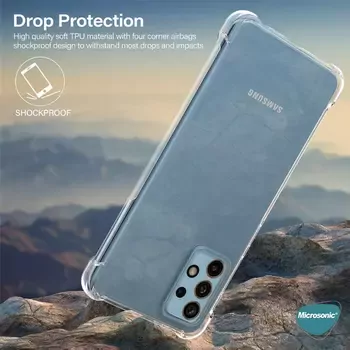 Microsonic Shock Absorbing Kılıf Samsung Galaxy A13 4G Şeffaf