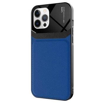 Microsonic Apple iPhone 12 Pro Kılıf Uniq Leather Lacivert