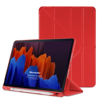 Microsonic Samsung Galaxy Tab S11 Kılıf Origami Pencil Kırmızı