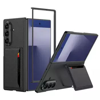 Microsonic Samsung Galaxy Z Fold 7 Kılıf LuxGrip Wallet Siyah