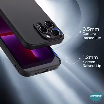 Microsonic Apple iPhone 17 Kılıf Kamera Korumalı Siyah