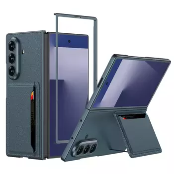 Microsonic Samsung Galaxy Z Fold 7 Kılıf LuxGrip Wallet Yeşil