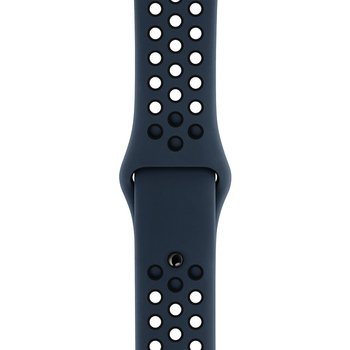 Microsonic Apple Watch SE 40mm Rainbow Sport Band Kordon Lacivert Siyah