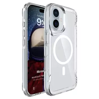 Microsonic Apple iPhone 17 Kılıf MagSafe Trex Bumper Şeffaf