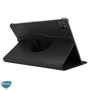Microsonic Apple iPad Pro 13 2024 Kılıf (A2925-A2926) 360 Rotating Stand Deri Siyah