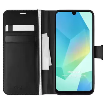 Microsonic Samsung Galaxy A07 Kılıf Delux Leather Wallet Siyah