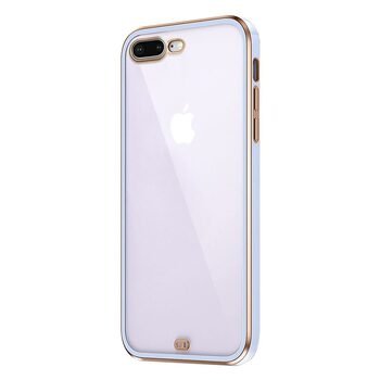 Microsonic Apple iPhone 7 Plus Kılıf Laser Plated Soft Lila