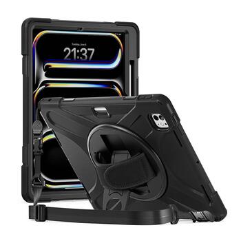 Microsonic Apple iPad Pro 13 2025 Kılıf (A3360-A3361) Heavy Defender Siyah