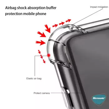 Microsonic Oppo A54 4G Kılıf Shock Absorbing Şeffaf