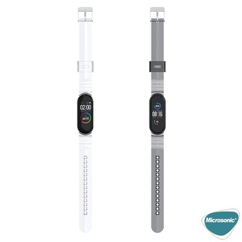 Microsonic Xiaomi Mi Band 6 Transparent Clear Band Kordon Turuncu