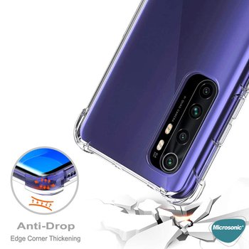 Microsonic Xiaomi Mi Note 10 Lite Kılıf Anti Shock Silikon Şeffaf