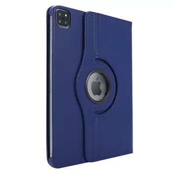 Microsonic Apple iPad Pro 13 2024 Kılıf (A2925-A2926) 360 Rotating Stand Deri Lacivert