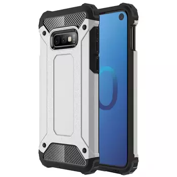 Microsonic Samsung Galaxy S10e Kılıf Rugged Armor Gümüş