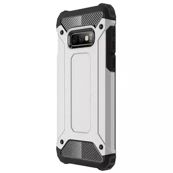 Microsonic Samsung Galaxy S10e Kılıf Rugged Armor Gümüş