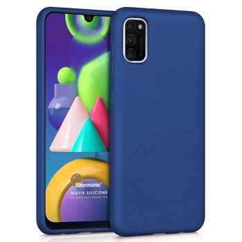 Microsonic Samsung Galaxy A41 Kılıf Matte Silicone Lacivert