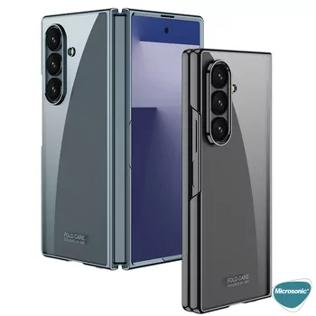 Microsonic Samsung Galaxy Z Fold 7 Kılıf Shell Platinum Gümüş