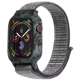 Microsonic Apple Watch Ultra Kordon Camouflage Armor Pro Gri