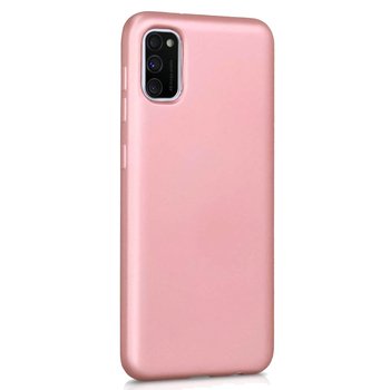 Microsonic Samsung Galaxy A41 Kılıf Matte Silicone Rose Gold