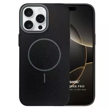 Microsonic Apple iPhone 16 Pro Max Kılıf MagLeather Pro Siyah