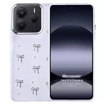 Microsonic Xiaomi Redmi Note 14 4G Kılıf PrettyCharm Bow