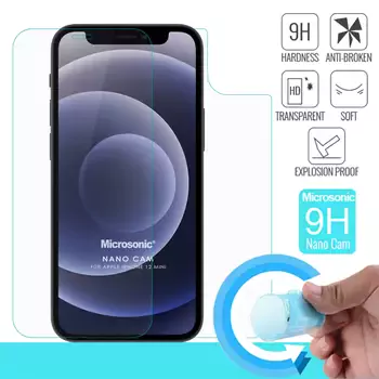 Microsonic Apple iPhone 12 Mini Ön + Arka Nano Cam Ekran Koruyucu