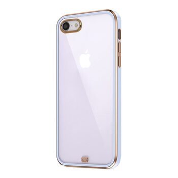 Microsonic Apple iPhone 8 Kılıf Laser Plated Soft Lila