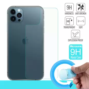 Microsonic Apple iPhone 12 Pro Max Arka Nano Cam Ekran Koruyucu