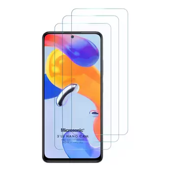 Microsonic Xiaomi Redmi Note 11 Pro 5G Screen Protector Nano Glass Cam Ekran Koruyucu (3`lü Paket)