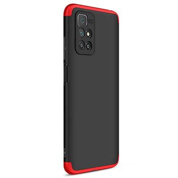 Microsonic Xiaomi Redmi 10 2022 Kılıf Double Dip 360 Protective AYS Siyah Kırmızı