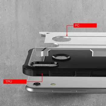 Microsonic Huawei Y6s 2019 Kılıf Rugged Armor Siyah