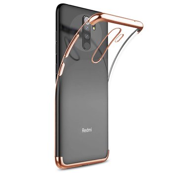 Microsonic Xiaomi Redmi 9 Kılıf Skyfall Transparent Clear Rose Gold