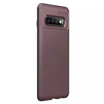 Microsonic Samsung Galaxy S10 Kılıf Legion Series Kahverengi