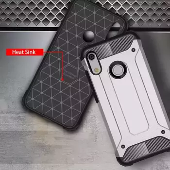 Microsonic Huawei Y6s 2019 Kılıf Rugged Armor Mavi