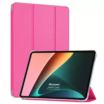 Microsonic Xiaomi Redmi Pad SE Kılıf Slim Translucent Back Smart Cover Pembe