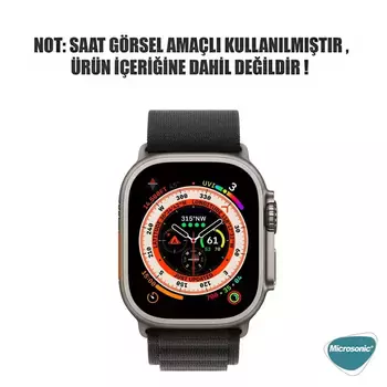 Microsonic Apple Watch Ultra Kordon Alpine Loop Siyah