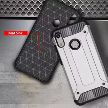 Microsonic Huawei Y6s 2019 Kılıf Rugged Armor Kırmızı