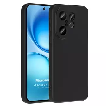 Microsonic Vivo X200 FE 5G Kılıf Groovy Soft Siyah