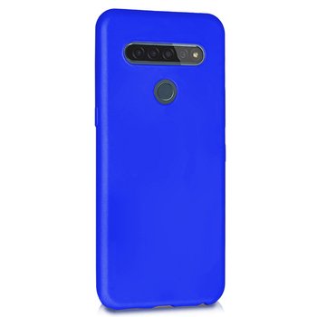 Microsonic LG K41S Kılıf Matte Silicone Mavi