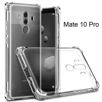 Microsonic Huawei Mate 10 Pro Kılıf Anti Shock Silikon Şeffaf