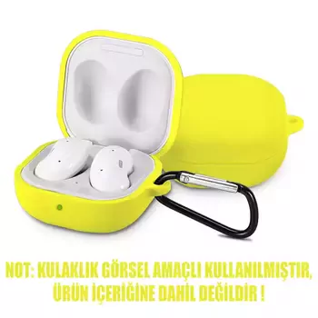 Microsonic Samsung Galaxy Buds Pro Mat Silikon Kılıf Sarı