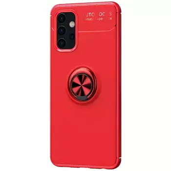 Microsonic Samsung Galaxy A32 5G Kılıf Kickstand Ring Holder Kırmızı