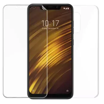 Microsonic Xiaomi Pocophone F1 Ön + Arka Kavisler Dahil Tam Ekran Kaplayıcı Film