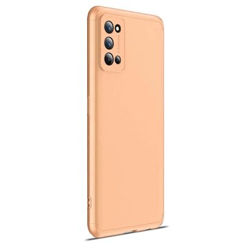 Microsonic Realme 7 Pro Kılıf Double Dip 360 Protective AYS Gold