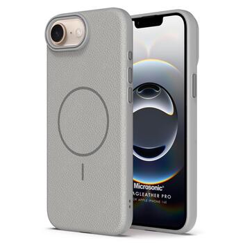Microsonic Apple iPhone 17e Kılıf MagLeather Pro Gri